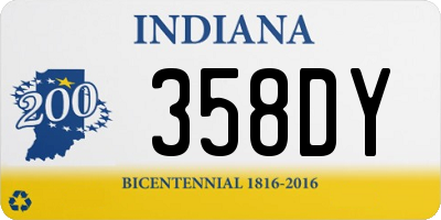 IN license plate 358DY