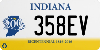 IN license plate 358EV