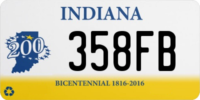 IN license plate 358FB