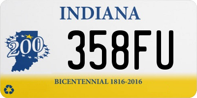 IN license plate 358FU