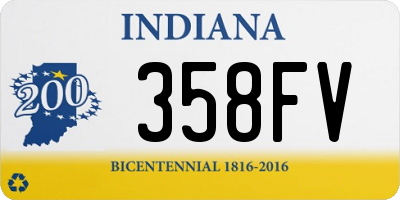 IN license plate 358FV