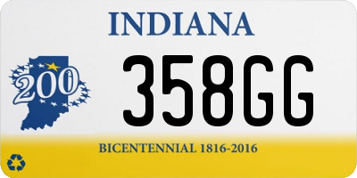 IN license plate 358GG