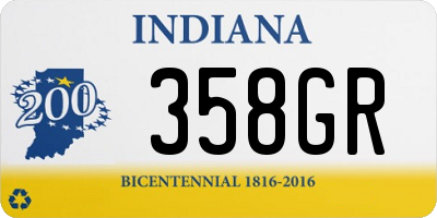 IN license plate 358GR