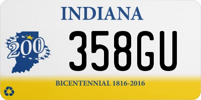 IN license plate 358GU