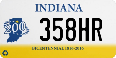 IN license plate 358HR