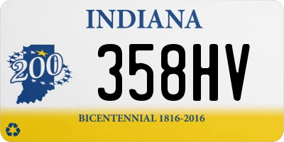 IN license plate 358HV