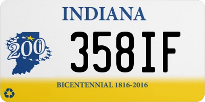 IN license plate 358IF