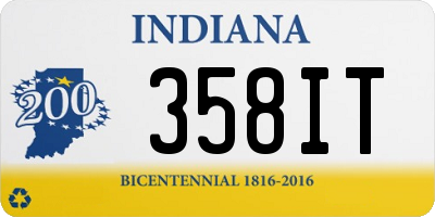 IN license plate 358IT