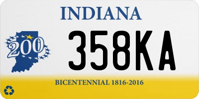 IN license plate 358KA