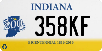 IN license plate 358KF