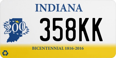 IN license plate 358KK