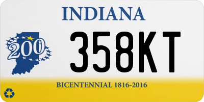 IN license plate 358KT