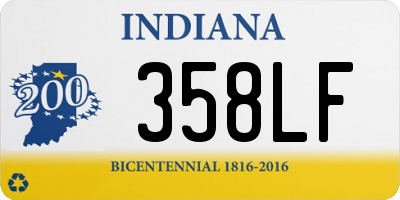 IN license plate 358LF