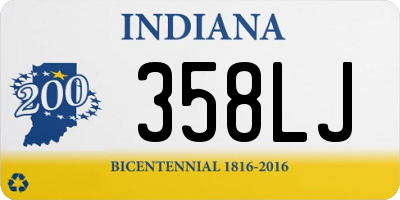 IN license plate 358LJ