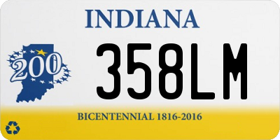 IN license plate 358LM