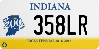 IN license plate 358LR