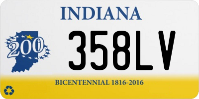 IN license plate 358LV