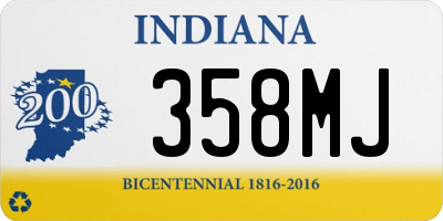 IN license plate 358MJ