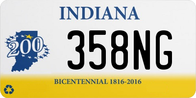 IN license plate 358NG