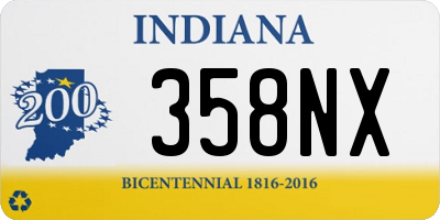 IN license plate 358NX