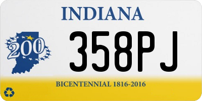 IN license plate 358PJ