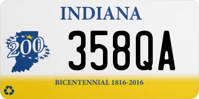 IN license plate 358QA