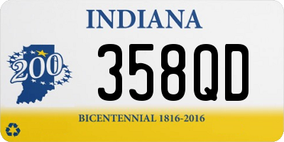 IN license plate 358QD