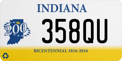 IN license plate 358QU