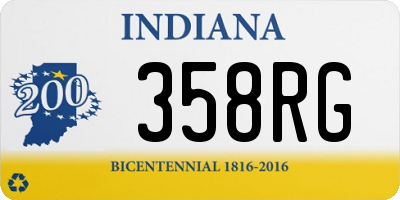 IN license plate 358RG