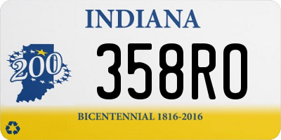 IN license plate 358RO