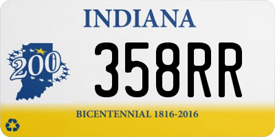 IN license plate 358RR