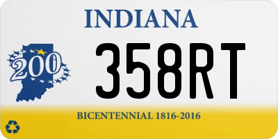 IN license plate 358RT