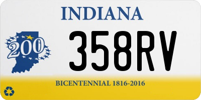 IN license plate 358RV