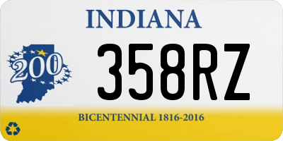 IN license plate 358RZ