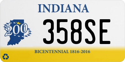 IN license plate 358SE