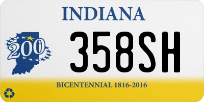 IN license plate 358SH