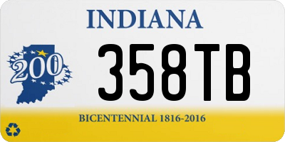 IN license plate 358TB