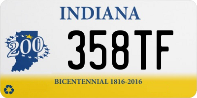 IN license plate 358TF