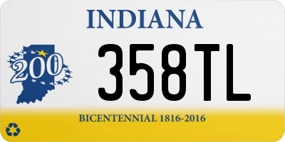 IN license plate 358TL