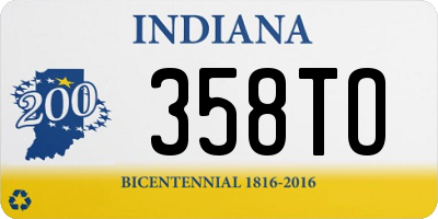 IN license plate 358TO