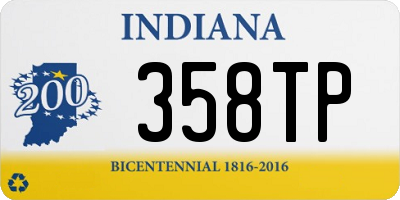 IN license plate 358TP