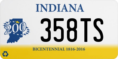 IN license plate 358TS