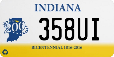 IN license plate 358UI