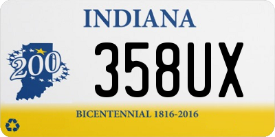 IN license plate 358UX