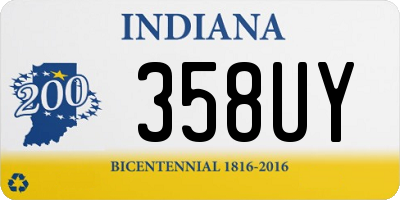 IN license plate 358UY