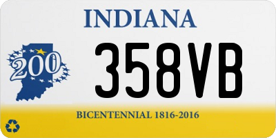 IN license plate 358VB