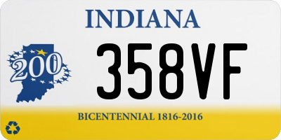 IN license plate 358VF