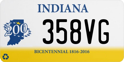 IN license plate 358VG