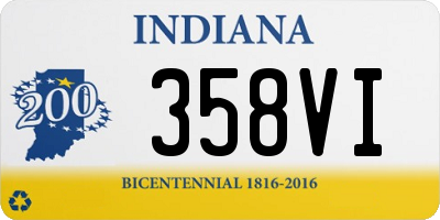 IN license plate 358VI