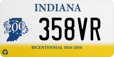 IN license plate 358VR